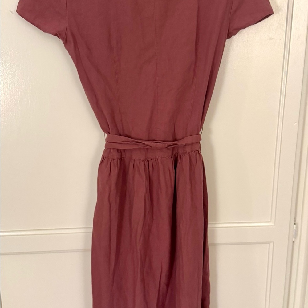 Urban Outfitters Natalie Linen-Blend Shirt Dress - Picture 6 of 8